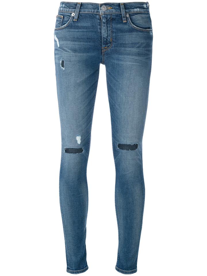 Hudson Skinny Jeans, Women's, Size: 25, Blue, Cotton/polyester/spandex/elastane/tencel