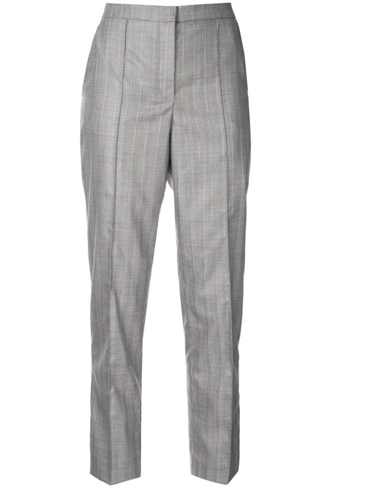 Nina Ricci Striped Straight Leg Trousers - Grey