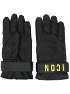 Dsquared2 Icon Print Gloves - Black