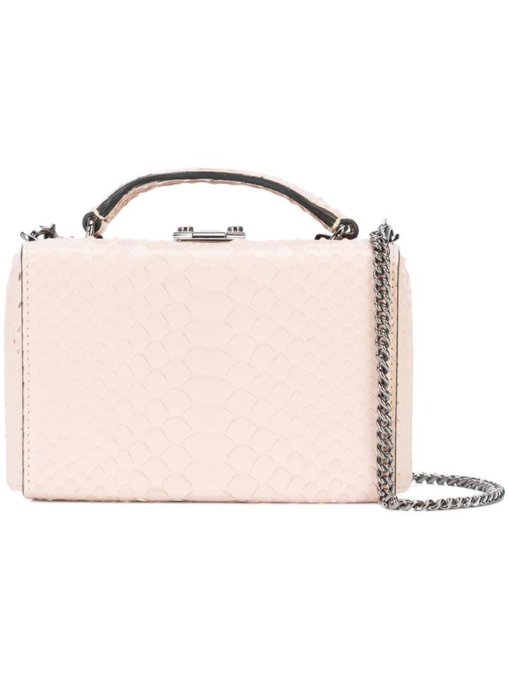 Mark Cross Woven Grace Mini Box Bag - Pink & Purple