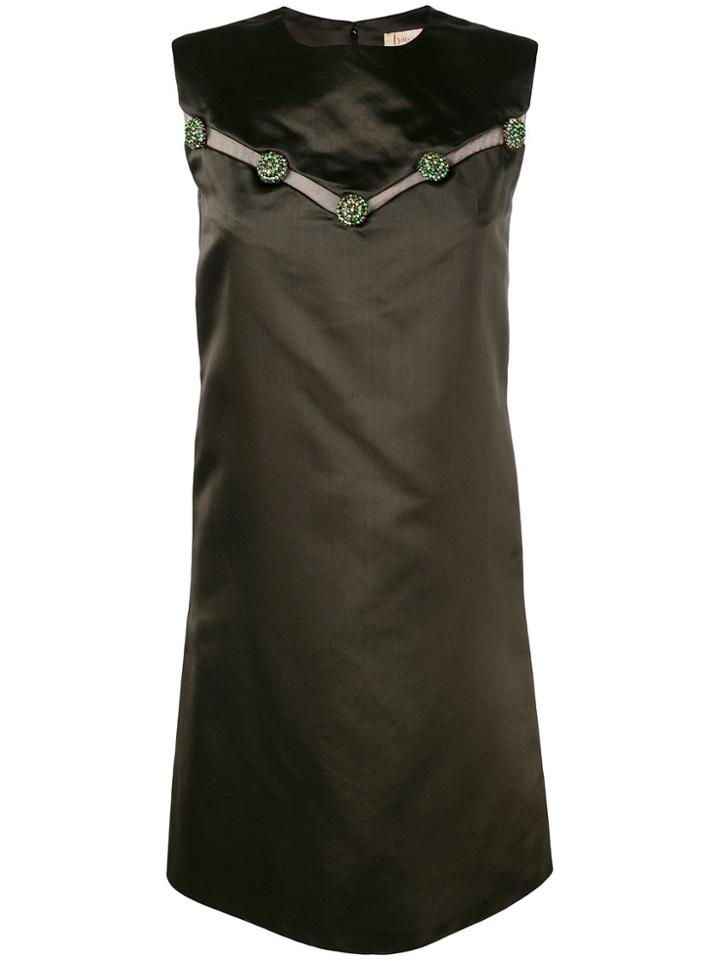 Christian Dior Vintage Structured Dress - Brown
