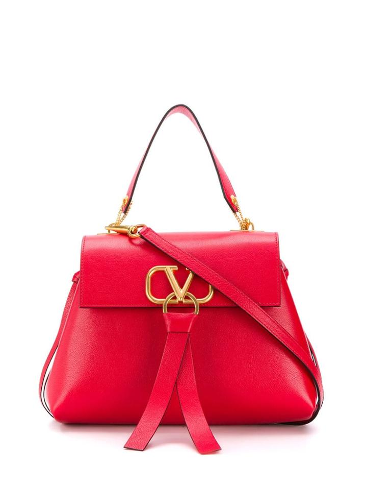 Valentino Valentino Garavani V Ring Tote - Red