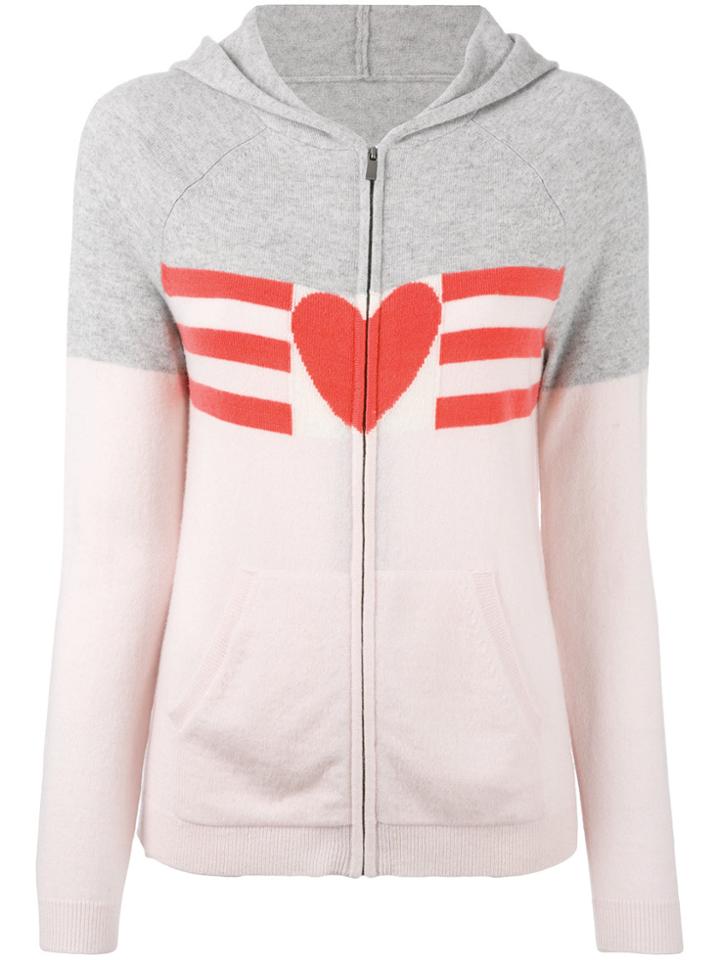 Chinti & Parker Love Heart Hoodie - Grey