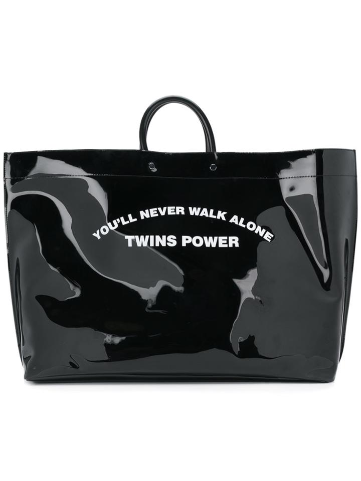 Dsquared2 You'll Never Walk Alone Twins Power Tote - Black