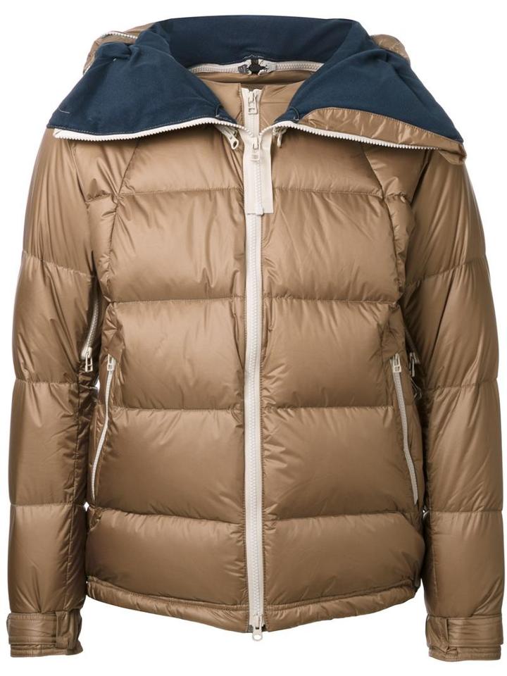 Meanswhile Zip Up Padded Jacket, Men's, Size: Medium, Brown, Nylon