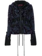 Di Liborio Hooded Fitted Jacket - Pink & Purple