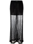 Mcq Alexander Mcqueen Leaf Lace Palazzo Pants