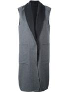 Alexander Wang Reversible Waistcoat, Women's, Size: Small, Grey, Polyamide/wool