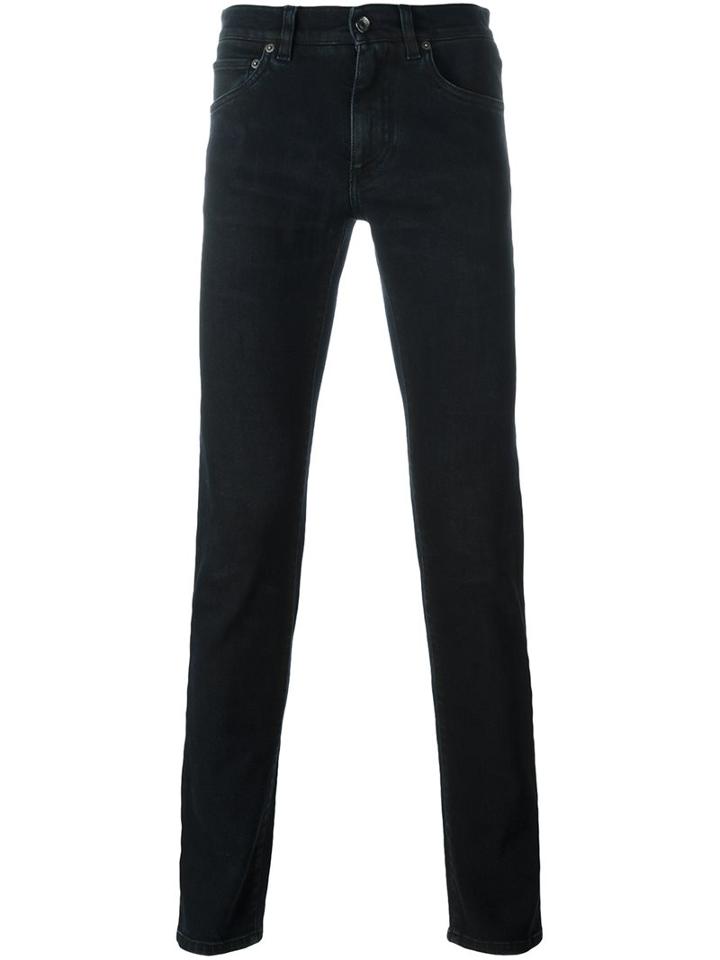 Dolce & Gabbana Skinny Jeans, Men's, Size: 44, Blue, Cotton/spandex/elastane