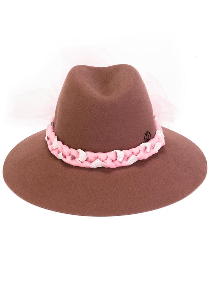 Maison Michel Kate Hat - Pink & Purple