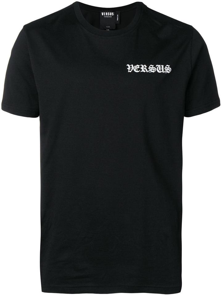Versus Chest Print T-shirt - Black