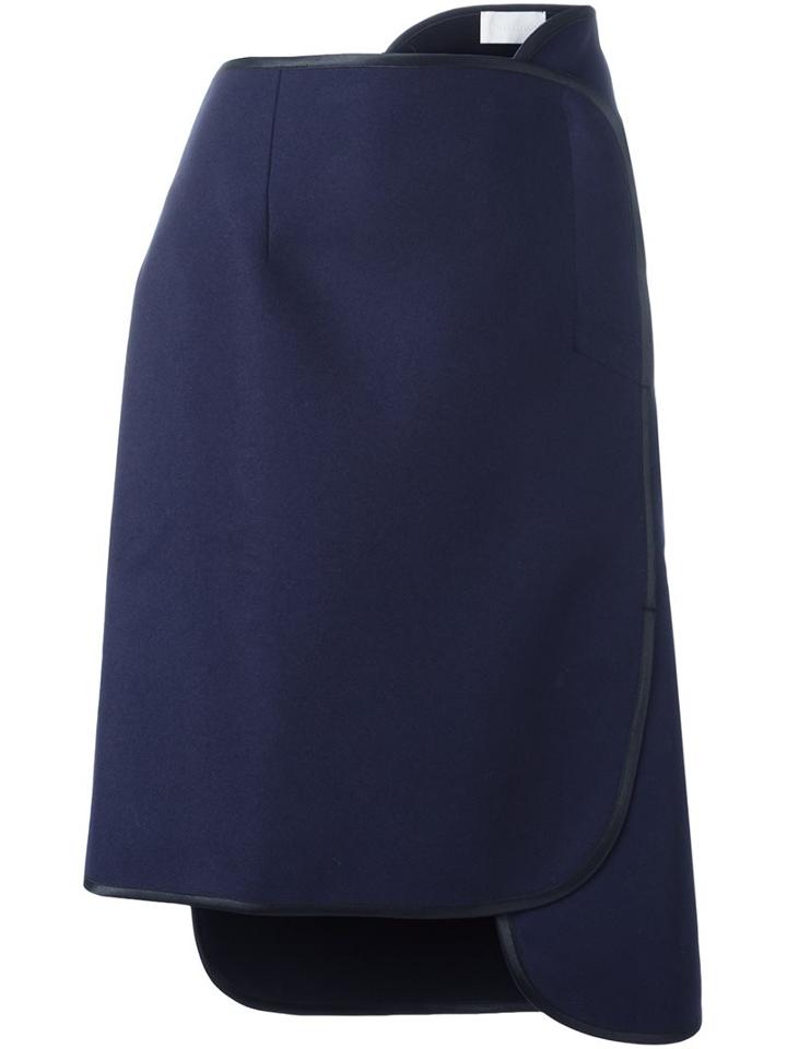 Reality Studio 'umi' Layered Skirt, Women's, Size: Large, Blue, Polyester/wool/other Fibers