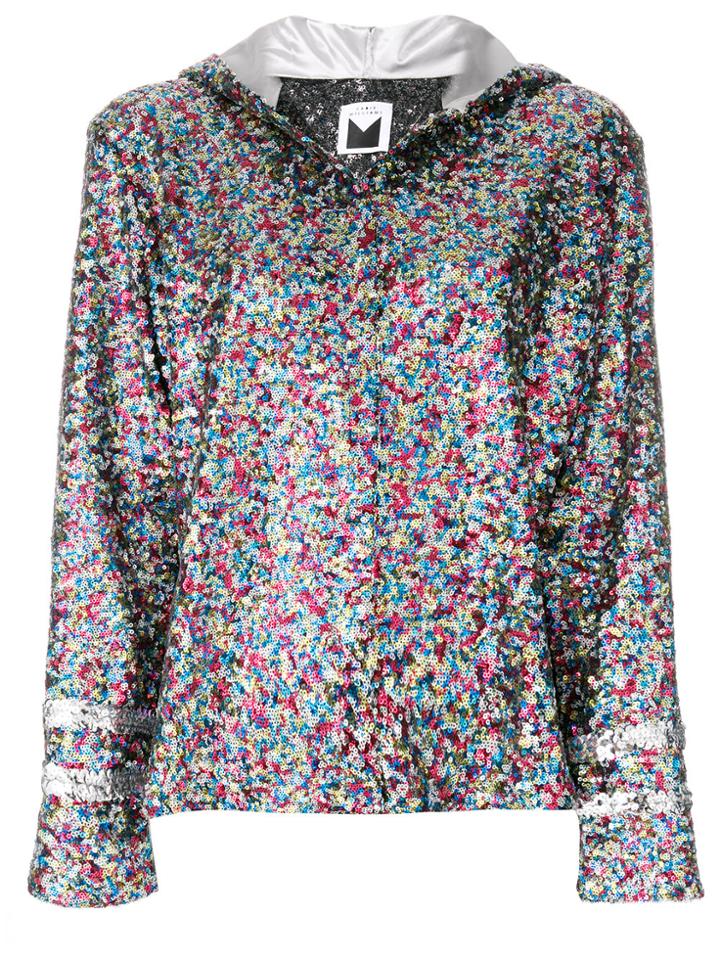Sadie Williams Sequin Hooded Jacket - Multicolour