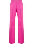 Msgm Elasticated Waist Trousers - Pink & Purple