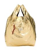 Bellerose Pilon Metallic Shopping Tote Bag - Gold