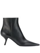 Prada Pointed Toe Ankle Boots - Black