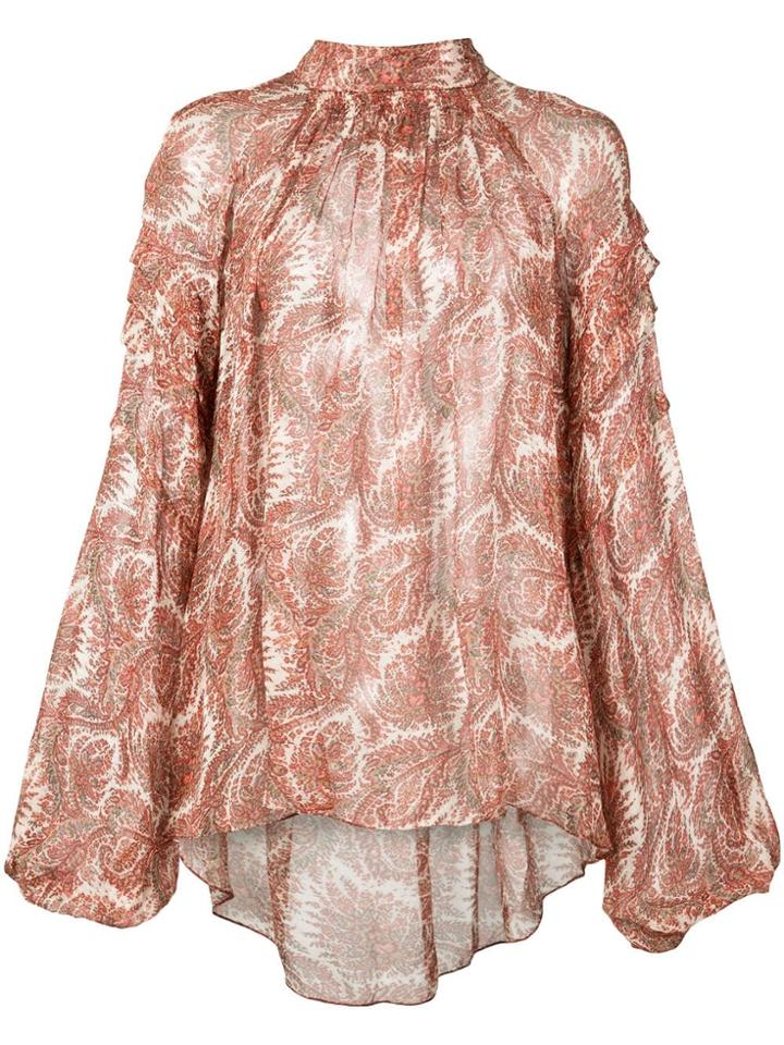 Adam Lippes All-over Print Blouse - Neutrals