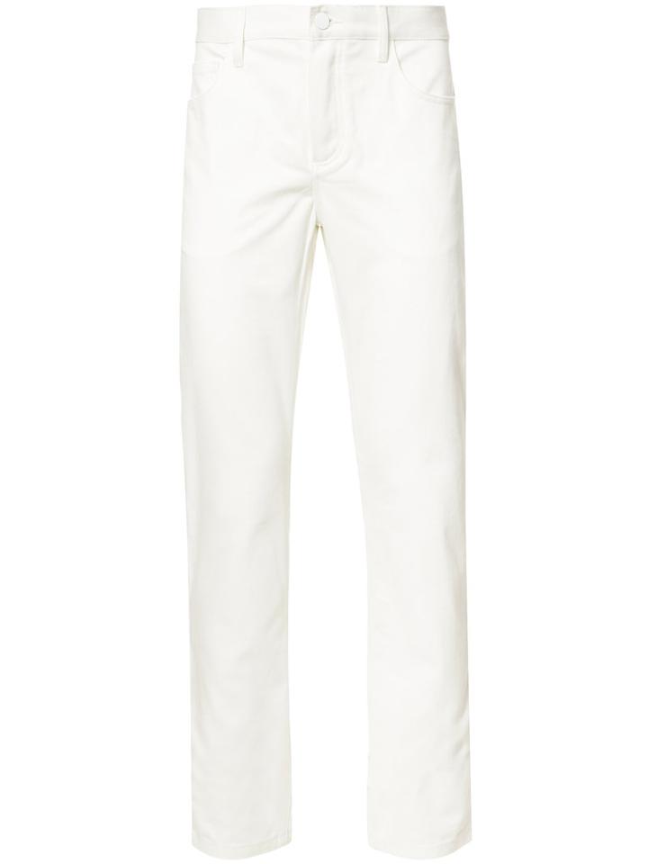 Carven Skinny Five Pocket Trousers, Men's, Size: Xl, White, Cotton