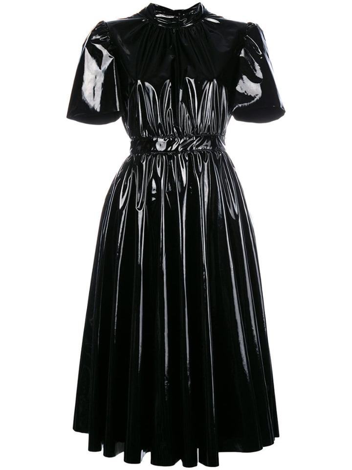 Msgm Vinyl Dress - Black