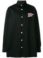 Raf Simons Christiane F. Print Denim Shirt - Black