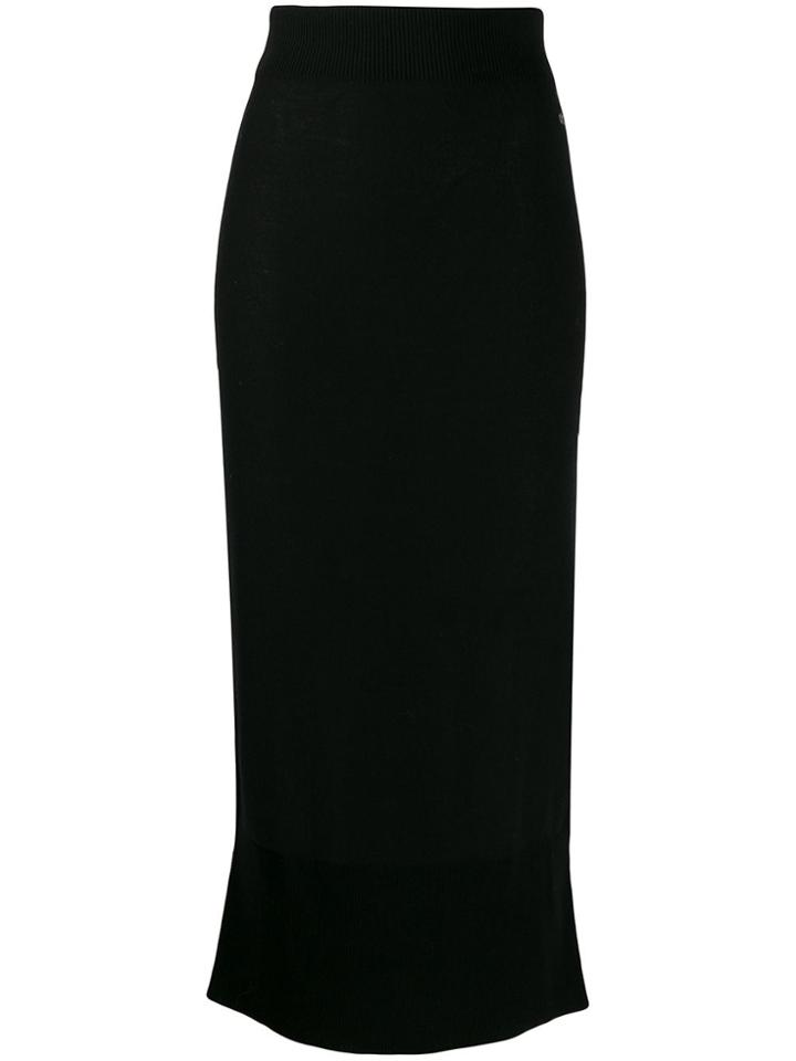 Calvin Klein Knitted Long Skirt - Black