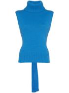 Etro Roll-neck Sleeveless Sweater - Blue