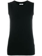 P.a.r.o.s.h. Sleeveless Knitted Top - Black