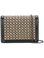 Bottega Veneta Metallic Clutch Bag - Black