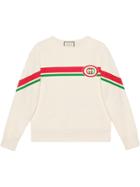 Gucci Sweatshirt With Interlocking G Print - White