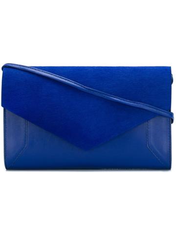 Yliana Yepez Contrast Texture Shoulder Bag, Women's, Blue