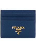 Prada Saffiano Card Case - Blue