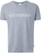 Cityshop Logo Print T-shirt, Men's, Size: M, Grey, Cotton