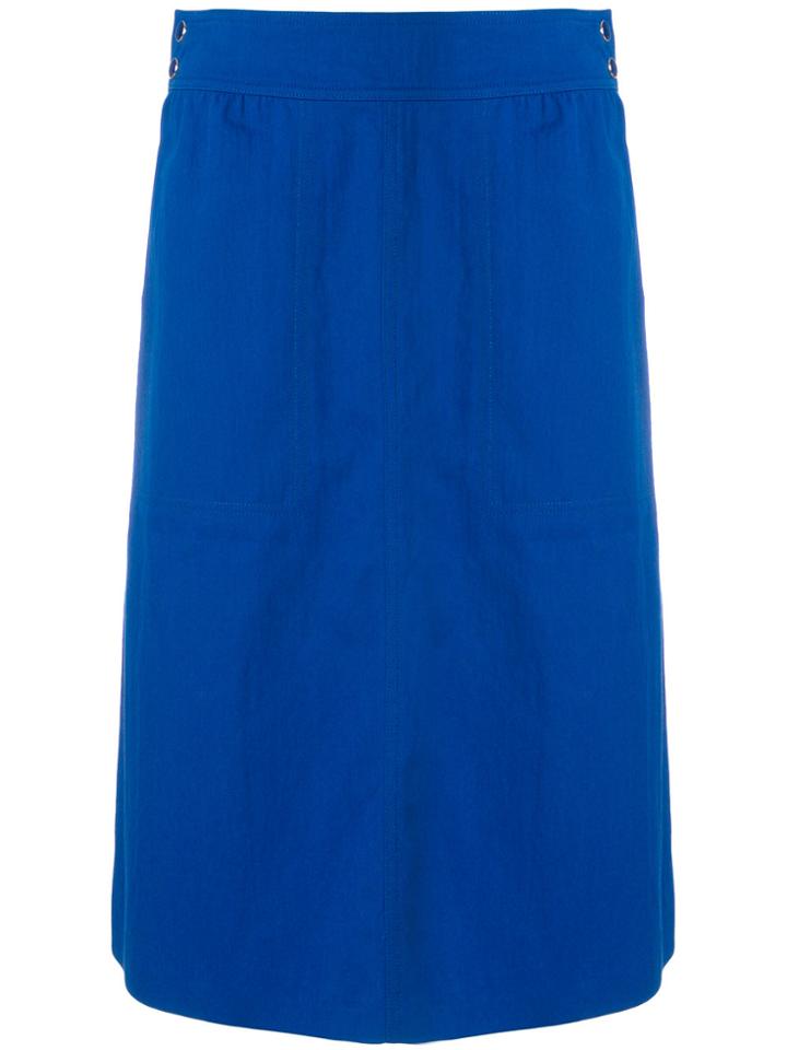 Vanessa Seward A-line Midi Skirt - Blue