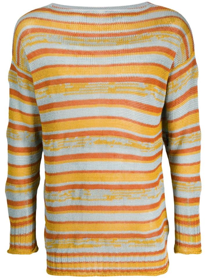 Federico Curradi Striped Boatneck Sweater - Yellow