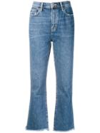 Current/elliott Raw Hem Jeans - Blue