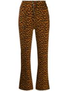 Ulla Johnson Ellis Ikat Zebra-print Jeans - Brown