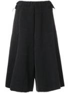Boboutic Wide Leg Cropped Trousers - Black