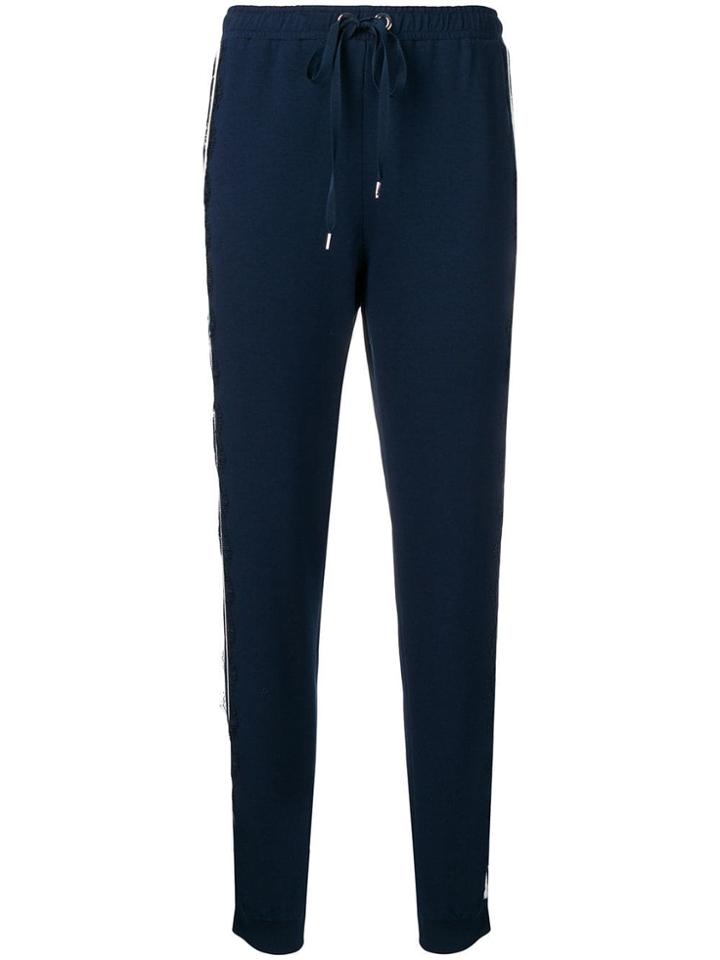 Ermanno Ermanno Lace Stripe Track Trousers - Blue