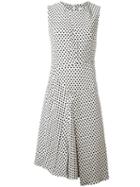 Christian Wijnants 'dena' Polka Dots Dress, Women's, Size: 38, White, Viscose/polyester/spandex/elastane/cupro