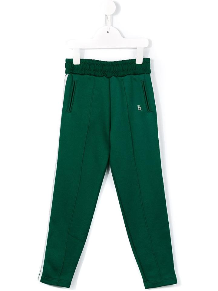 Bellerose Kids Contrast Piped Track Pants, Boy's, Size: 8 Yrs, Green