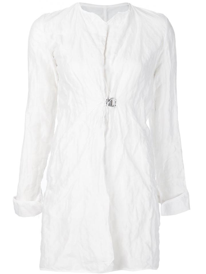 Simona Tagliaferri Creased Effect Coat