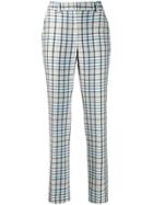 Off-white Checked High-waist Trousers