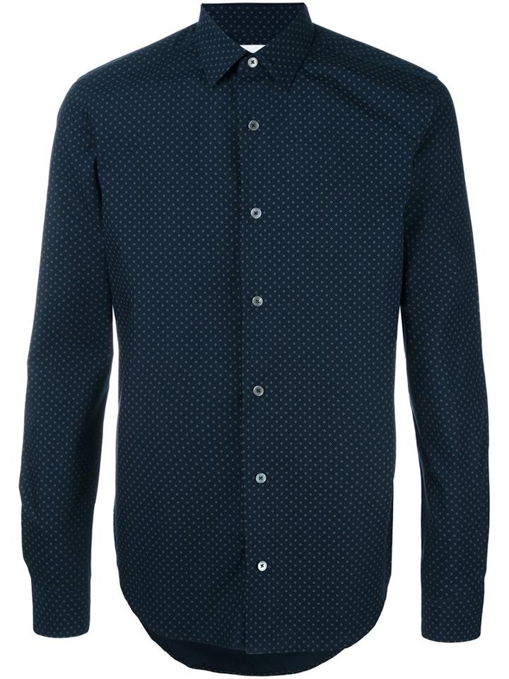Paul Smith Classic Shirt, Men's, Size: 43, Blue, Cotton