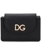 Dolce & Gabbana Crystal Logo Purse - Black