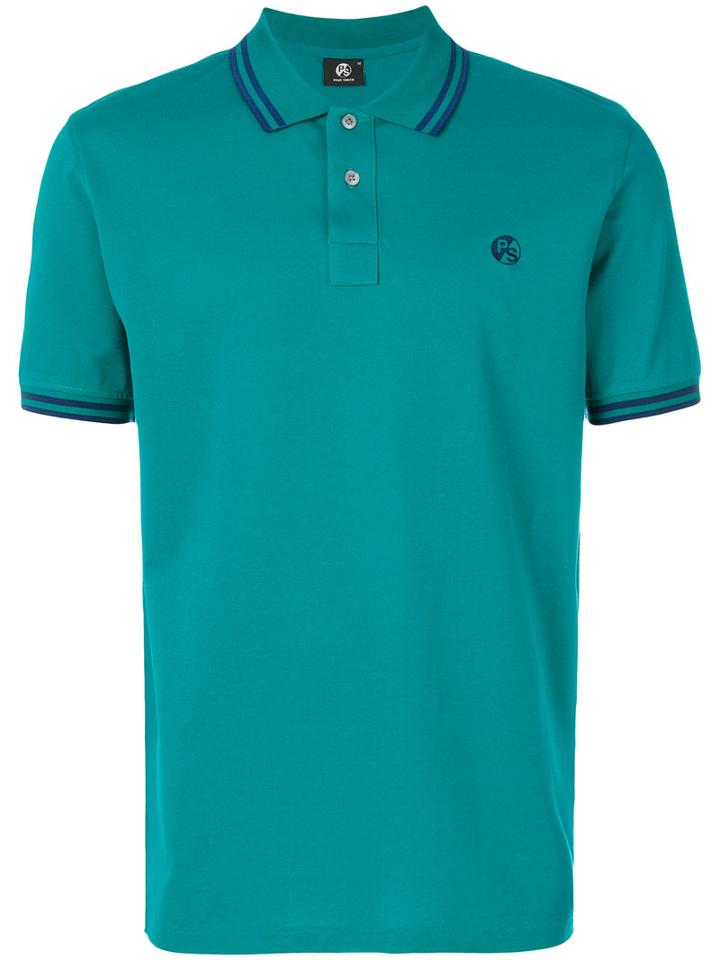 Ps By Paul Smith - Contrast Detail Polo Shirt - Men - Cotton - M, Green, Cotton