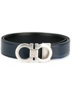 Salvatore Ferragamo Logo Buckle Belt - Blue