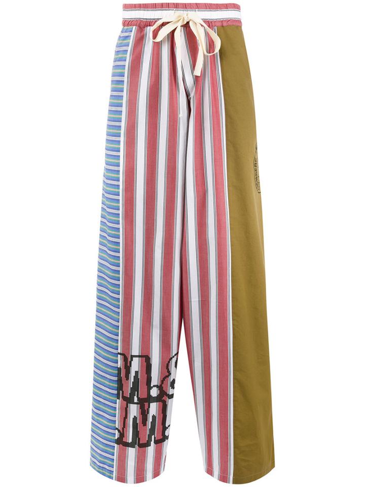 Stella Mccartney Stripe Panel Trousers, Men's, Size: 50, Cotton