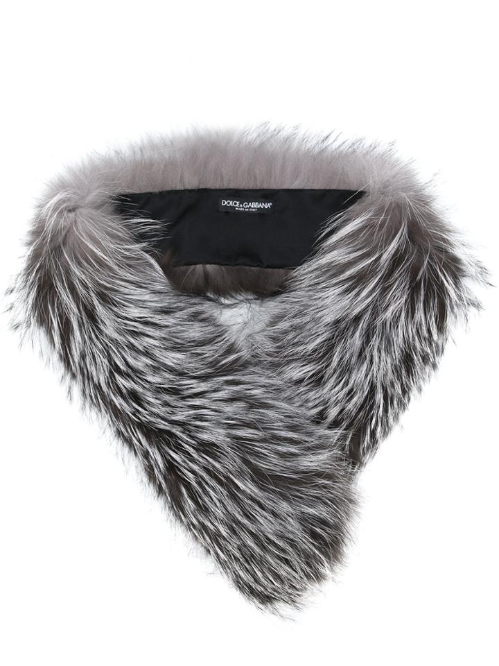 Dolce & Gabbana Fur Stole - Grey