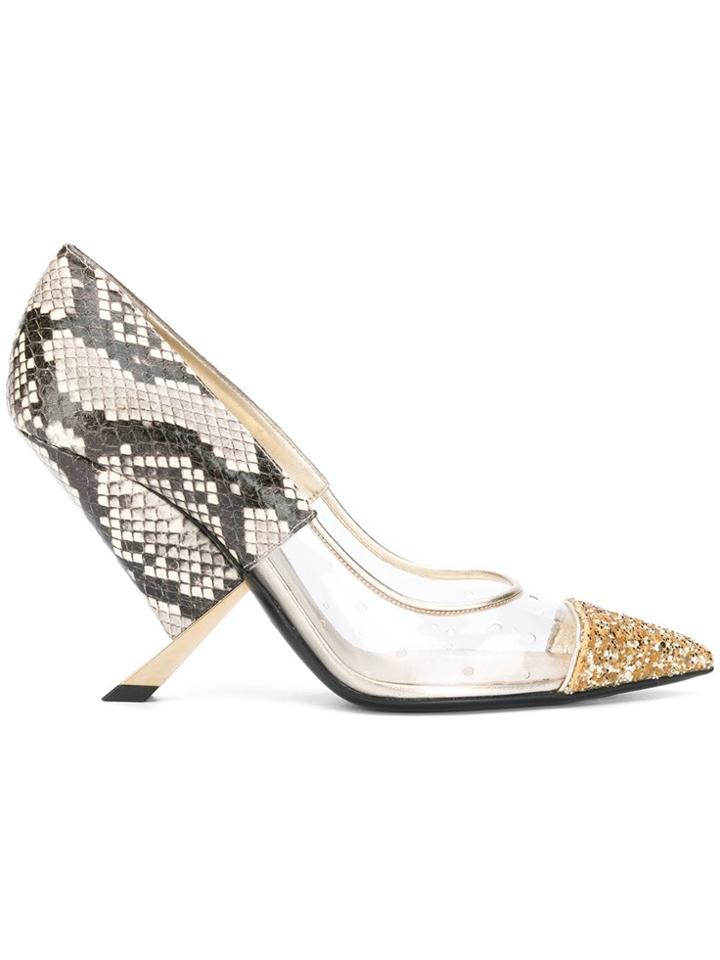 Casadei X Blade Pumps - Metallic
