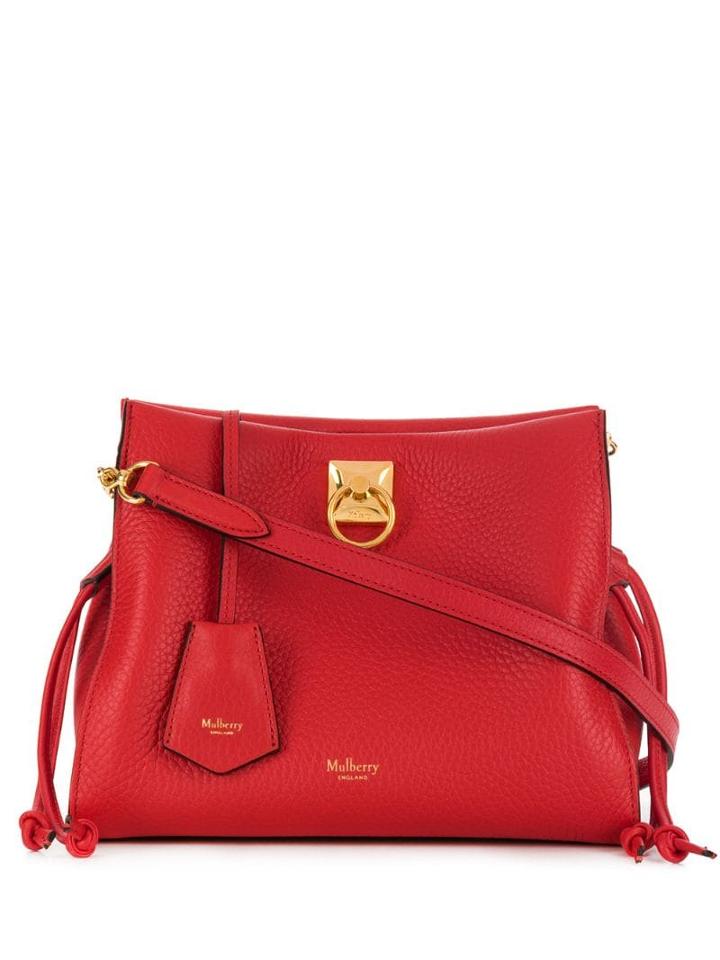 Mulberry Small Iris Heavy Grain Tote Bag - Red